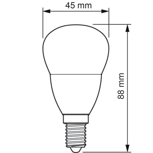 LED-pære E14 P45 5W = 40W 470lm 4000K Neutral PHILIPS CorePro