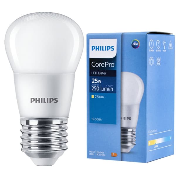 LED-pære E27 2,8W = 25W 250lm 2700K Varm PHILIPS til havepæle