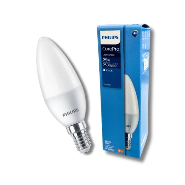 LED-pære E14 KEARTE 2,8W = 25W 250lm 4000K Neutral PHILIPS