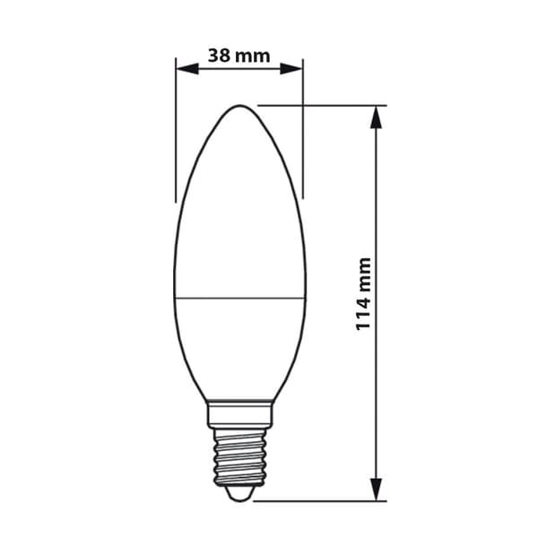 LED-pære E14 KEARTE 2,8W = 25W 250lm 2700K Varm PHILIPS