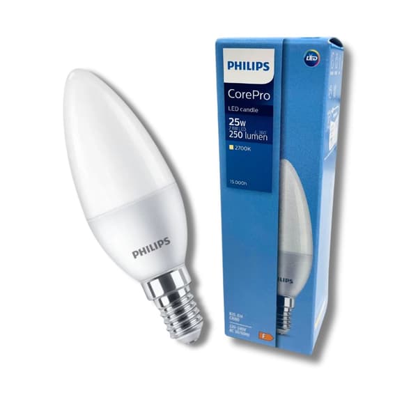 LED-pære E14 KEARTE 2,8W = 25W 250lm 2700K Varm PHILIPS
