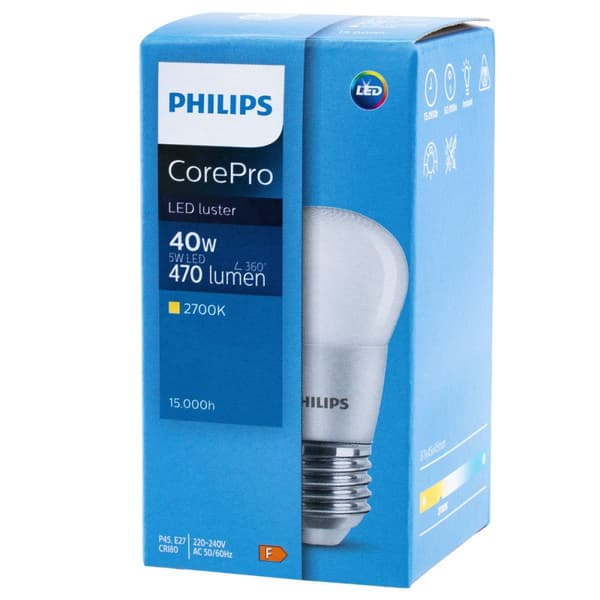 LED-pære E27 5W = 40W 470lm 2700K Varm PHILIPS til havepæle