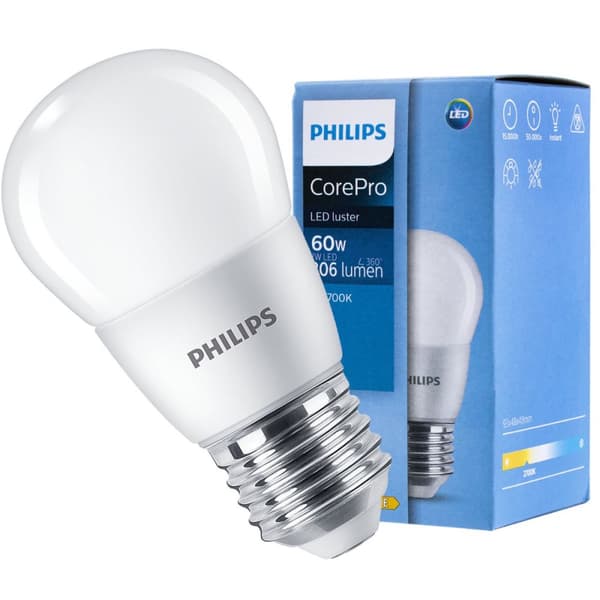 LED-pære E27 7W = 60W 806lm 2700K Varm PHILIPS