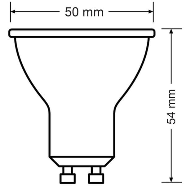 LED-pære GU10 4,6W = 50W 370lm 3000K Varm 36° spotlight PHILIPS