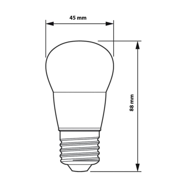 LED-lamppu E14 5W = 40W 470lm 2700K Lämmin PHILIPS