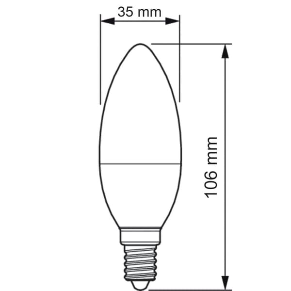 LED-lampa E14 5W = 40W 470lm 2700K Varm PHILIPS Ljuskälla