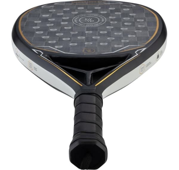 BYVP, Padel Racket POWER 1800 II, Svart/Vit/Guld