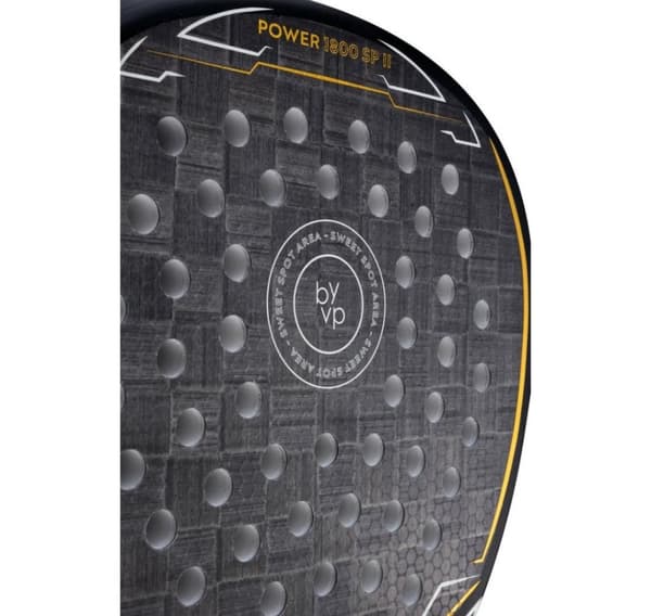 BYVP, Padel Racket POWER 1800 II, Svart/Vit/Guld