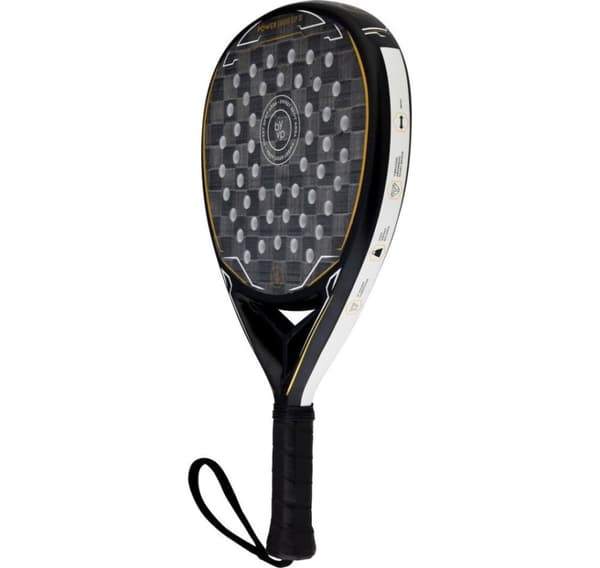 BYVP, Padel Racket POWER 1800 II, Svart/Vit/Guld