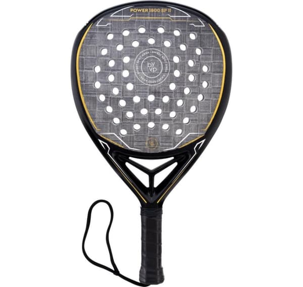 BYVP, Padel Racket POWER 1800 II, Svart/Vit/Guld