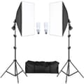 Miniatyrbillede 1 af 2: Fotografi Softbox Belysningskit, Justerbar 2M Lystativ, Rektangulær Form,45W pærer