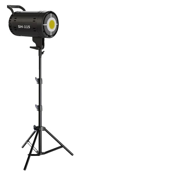 SH LED COB Videolampa, Bi-färg 3200K-5600K, Justerbar ljusstyrka 1-100,Stativ 115W