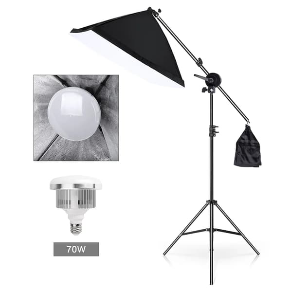 Softbox Fotografi Kit, 50CMx70CM Storlek, Justerbart Ljusstativ,SH-RGX-01-45