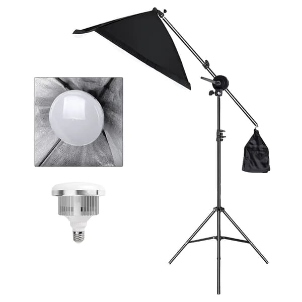 Softbox Fotografi Kit, 50CMx70CM Storlek, Justerbart Ljusstativ,SH-RGX-01-45