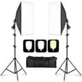 Miniatyrbillede 2 af 2: Softbox Belysningskit, Justerbar Stativhøjde, Flere Lyskilder,135W  3 farver-a