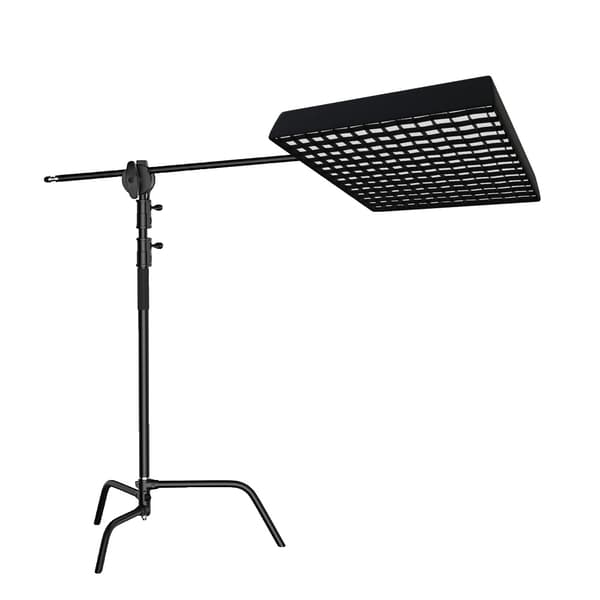 LED Softbox-lampa, 65 cm x 65 cm storlek, justerbar färgtemperatur,2.6M Svart