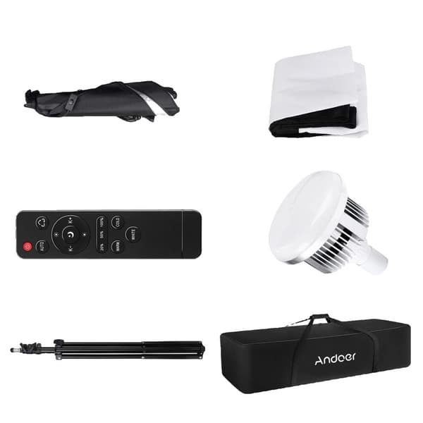 Studiofotografibelysningskit, 85W LED-lampor, justerbar färgtemperatur,Kit 1, EU