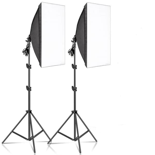 Fotografi Softbox Belysningskit, 135W Glödlampor, 3 Softboxar,Inga lampor