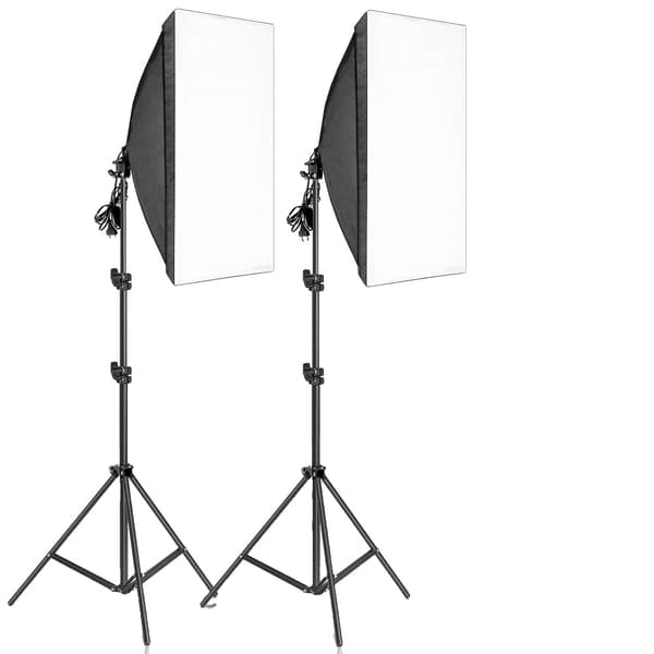Fotografi Softbox Belysningskit, 135W Glödlampor, 3 Softboxar,Inga lampor