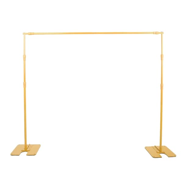 Bakgrundsstöd, Justerbar Höjd 95-240 cm, Utvidgbar Bredd 170-300 cm,2.4x3M Gul