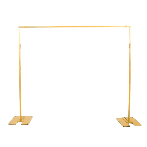 Bakgrundsstöd, Justerbar Höjd 95-240 cm, Utvidgbar Bredd 170-300 cm,2.4x3M Gul