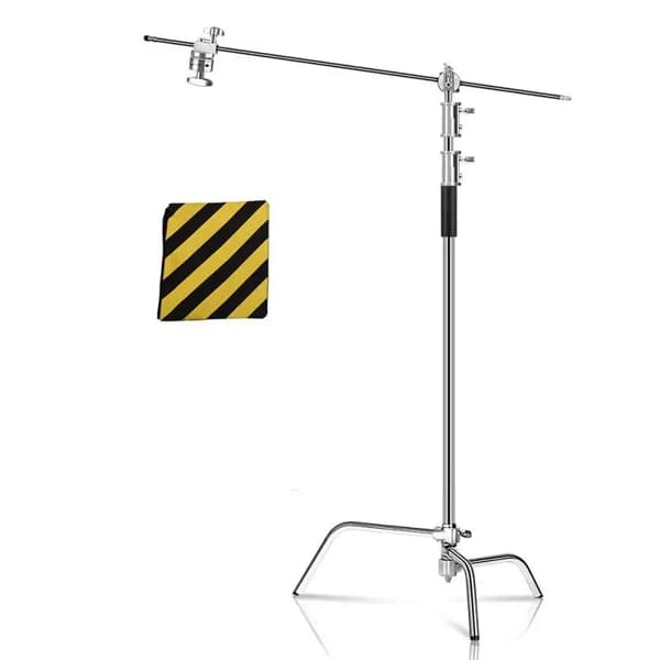 Fotografi Ljusstativ, Justerbar Höjd 2,8M, Robust Rostfritt Stål,2.6M Stativ