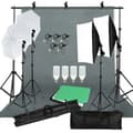 Miniatyrbild 1 av 2: Fotobelysningssats, Softbox-stödram, 3 bakgrunder ingår,Fotostudio Kit 53