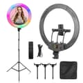 Miniatyrbillede 1 af 2: LED Ring Light, Justerbar Lysstyrke, 360° Rotation,150CM Stativ