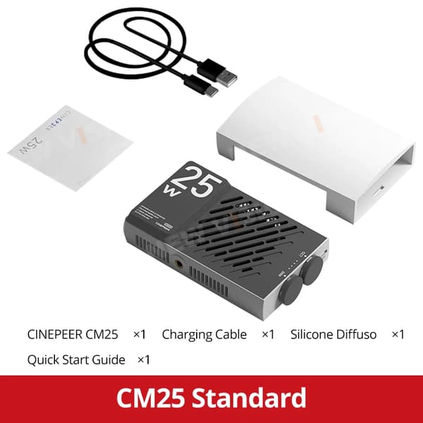 ZHIYUN CINEPEER CM25, Bi-farvet Temperaturinterval, Justerbar Lysstyrkekontrol,CM25