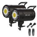 Miniatyrbild 1 av 2: 100W Fotografi LED-lampa, Justerbar Färgtemperatur, Hög Ljusstyrka,NY 115W 2 Ljus