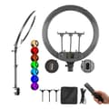 Miniatyrbillede 1 af 2: LED Ring Light, Justerbar Lysstyrke, 360° Rotation,Desktop Tripod A