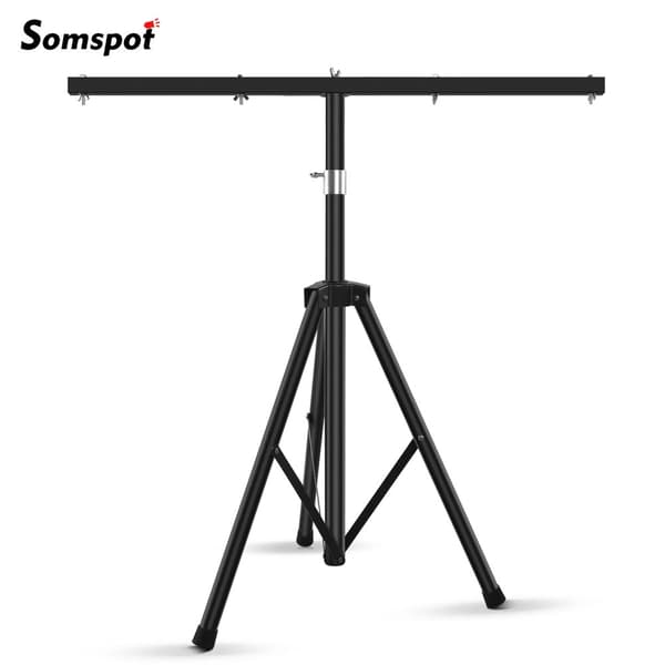 DJ Justerbart Tripod Stativ, Justerbar Højde 99-180 cm, Robust Jernkonstruktion,sort