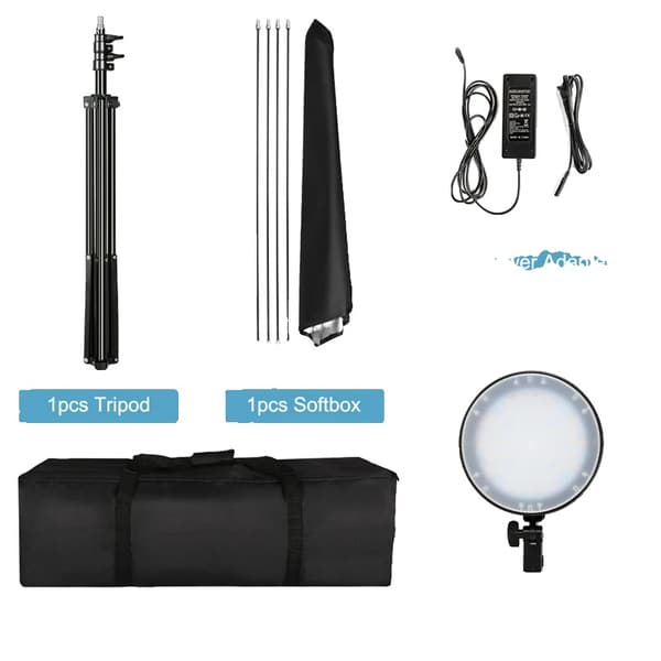 LED Softbox Kit, 50x70 størrelse, justerbar lysstativhøjde,LED Softbox Sæt