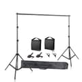 Miniatyrbillede 1 af 2: Backdrop Stand Foto Baggrundsstøtte, Justerbart Teleskopisk Design, Stabil Aluminiumlegering,2X3M, Tilføj 2 stk. sandsække