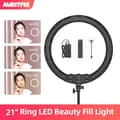 Miniatyrbild 2 av 2: LED Ring Light, Bi-färgad temperatur 3000K-6000K, fjärrkontroll ingår,Kit 1