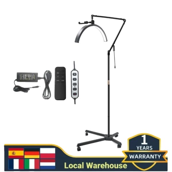 Andoer HD-M50X Ring Light, Bi-Farve Justerbar, 360° Rotérbar Design,sort