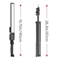 Miniatyrbild 2 av 4: Fotografi Video Ljus, Bi-Färg Justerbar, 6600mAh Batteri,2-Pack 24W Lampa