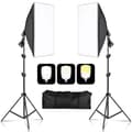 Miniatyrbillede 2 af 2: Fotografi Belysningskit, 45W Bi-Farve LED Pære, Justerbar Lystativ,135W, To Farver
