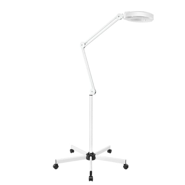 Förstoringslampa, 8X förstoring, 24W LED-ljus, justerbar arm,VIT, Elfenben