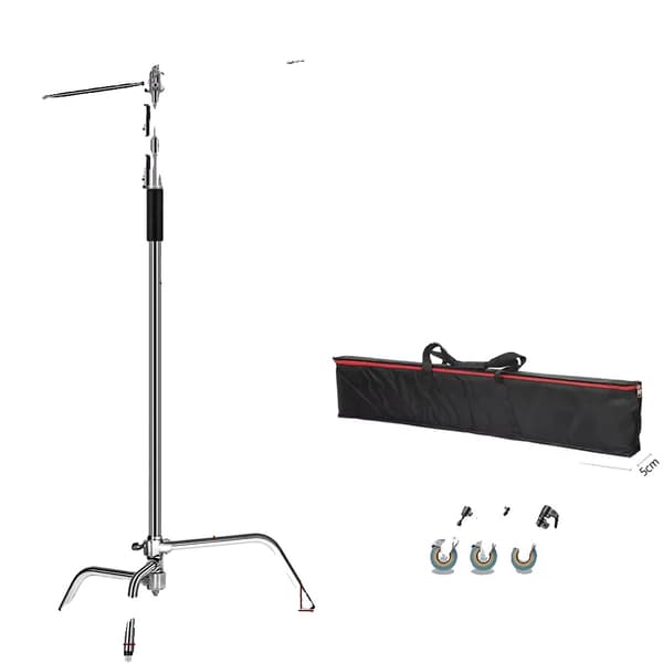 Professionell Ljusstativ, Justerbar Höjd 260 cm, Hållbar Rostfritt Stål,SH-MST-30A-3