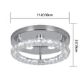 Miniatyrbillede 2 af 2: LED Krystal Lysekrone, Indbygget, 30cm Diameter, 30W,D30cm-B, Kold Hvid