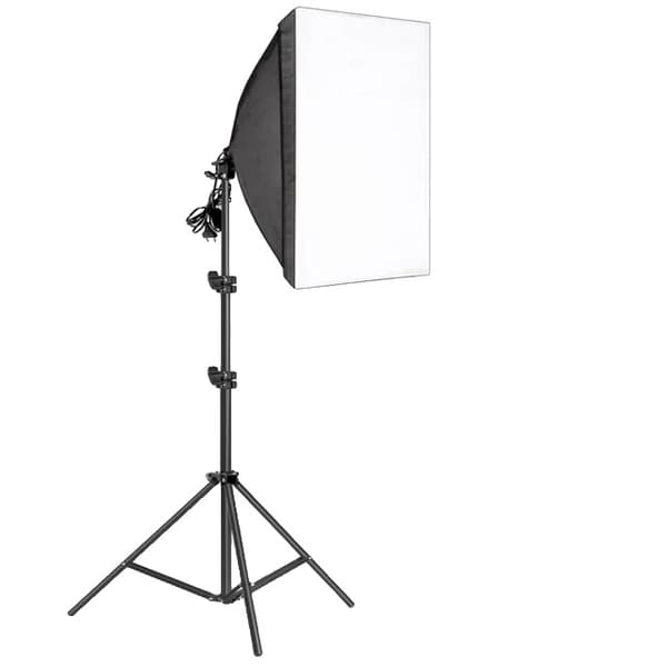Fotobelysningssatser, Softbox-design, Professionella E27-fotolampor, Inga lampor