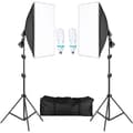 Miniatyrbild 1 av 2: Fotobelysningssatser, Softbox-design, Professionella E27-fotolampor, 135W-lampor