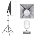 Miniatyrbild 2 av 2: Fotograferings Softbox Belysningsset, Professionellt Kontinuerligt Ljussystem, 50x70cm, Tre Färgad Lampa