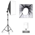 Miniatyrbild 2 av 2: Fotograferings Softbox Belysningsset, Professionellt Kontinuerligt Ljussystem, 50x70cm, 20W-lampa