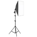 Miniatyrbillede 1 af 2: Fotografi Softbox Belysnings Sæt, Professionelt Kontinuerligt Lys System, 50x70cm, Softbox med stativ