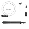 Miniatyrbild 1 av 2: LED-ringlampa, 10-tums diameter, justerbart stativ, 200cm stativ