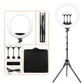 Miniatyrbillede 2 af 2: Foto Ringe Lys, Justerbar Farvetemperatur, Studio Skyde Kompatibilitet, 22 tommer lampe