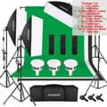 Miniatyrbillede 2 af 2: Andoer Fotograferingslys Kit, 85W LED, 2800K-5700K Justerbar Farvetemperatur,Fotoudstyr, EU