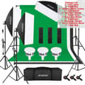 Miniatyrbillede 1 af 2: Andoer Fotograferingslys Kit, 85W LED, 2800K-5700K Justerbar Farvetemperatur,Fotoudstyr, EU